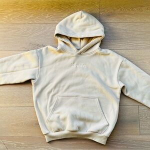 Cream Comfrt Hoodie and Sweatpants Set